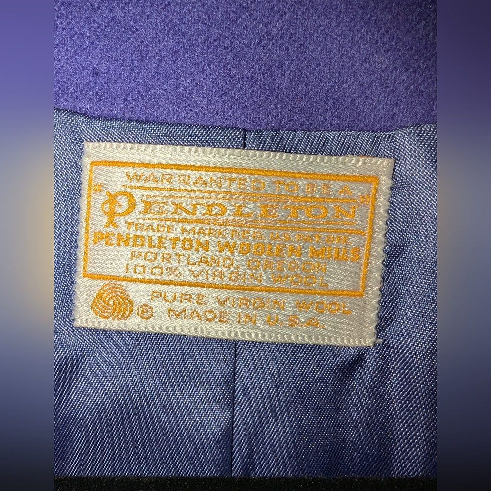 Pendleton Purple Wool Blazer Jacket - image 2